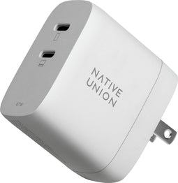 NATIVE UNION, SNELLE GAN-oplader van 67 W met stroomvoorziening, Wit