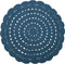 Nattiot - Alma Rond Vloerkleed/Tapijt ∅ 120 cm - Dark Blue