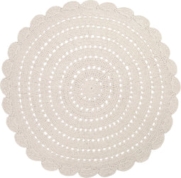 Nattiot - Alma Rond Vloerkleed/Tapijt Large - ∅ 150 cm - Ivoor