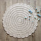 Nattiot - Alma Rond Vloerkleed/Tapijt Large - ∅ 150 cm - Ivoor