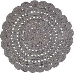 Nattiot - Alma Rond Vloerkleed/Tapijt Ø 120 cm - Grijs