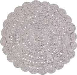 Nattiot - Alma Rond Vloerkleed/Tapijt Ø 120 cm - Licht Grijs