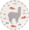 Nattiot - Andina Lama By MPA Red - Rond Vloerkleed Voor Kinderkamer - Tapijt ∅ 135 cm
