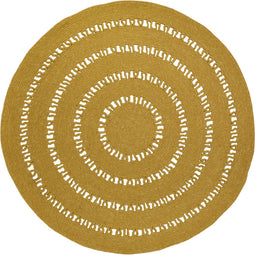 Nattiot - Bibek Mango Small Rond Vloerkleed/Tapijt - Diameter 110cm