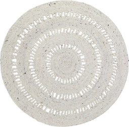 Nattiot - Bibek Naturel Small Rond Vloerkleed/Tapijt - Diameter 110cm