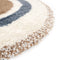 Nattiot - Bohemian Rainbow Blue Rond Vloerkleed/Tapijt Voor Kinderkamer - ∅ 120 cm