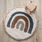Nattiot - Bohemian Rainbow Blue Rond Vloerkleed/Tapijt Voor Kinderkamer - ∅ 120 cm