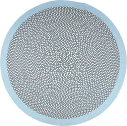 Nattiot - Brenda Rond Vloerkleed Voor Kinderkamer - Blue - Tapijt ∅ 120 cm