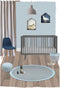 Nattiot - Brenda Rond Vloerkleed Voor Kinderkamer - Blue - Tapijt ∅ 120 cm