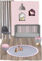 Nattiot - Brenda Rond Vloerkleed Voor Kinderkamer - Pink - Tapijt ∅ 120 cm