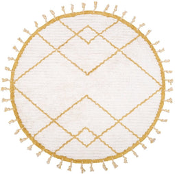 Nattiot - Côme Rond Vloerkleed Kinderkamer & Babykamer - Mango - Tapijt ∅ 120 cm