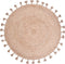 Nattiot - Else jute vloerkleed met pompons - Diameter 140CM