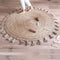 Nattiot - Else jute vloerkleed met pompons - Diameter 140CM