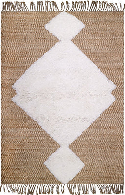Nattiot - Elton Jute & Wol Vloerkleed - Afmetingen 110 x 170cm