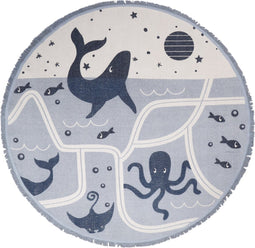 Nattiot - Little Deep Blue Sea Rond Speelkleed/Tapijt - ∅ 120 cm