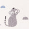 Nattiot - Little Wild Monkey Honing - Vloerkleed Voor Kinder & Babykamer - Tapijt 120 x 170 cm