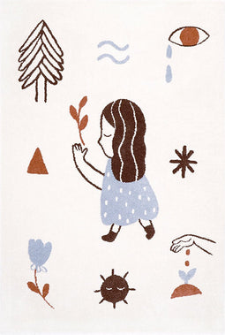 Nattiot - Love Left By Marta Abad Blay Vloerkleed Voor Kinderkamer - 120x170cm
