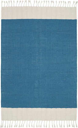 Nattiot - Lucia Bleu Hedendaags Vloerkleed/Tapijt - Afmetingen 100 x 150cm