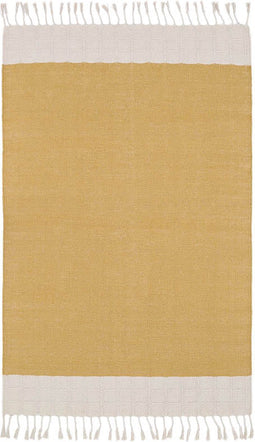 Nattiot - Lucia Mustard Hedendaags Vloerkleed/Tapijt - Afmetingen 100 x 150cm
