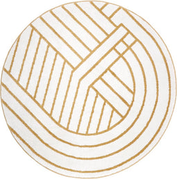 Nattiot - Luisa S Geometrisch Rond Vloerkleed - Kinder & Babykamer - Diameter 110CM