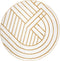 Nattiot - Luisa S Geometrisch Rond Vloerkleed - Kinder & Babykamer - Diameter 110CM