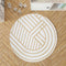 Nattiot - Luisa S Geometrisch Rond Vloerkleed - Kinder & Babykamer - Diameter 110CM