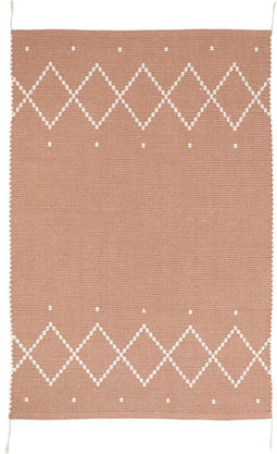 Nattiot - Mallorca Pink Clay Bohemian Stijl Vloerkleed/Tapijt - Afmetingen 100 x 150cm