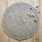 Nattiot - Neethu Grey Small Rond Vloerkleed/Tapijt - Diameter 110cm