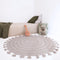 Nattiot - Nila Grey Rond Vloerkleed - Tapijt ∅ 120 cm