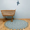 Nattiot - Nila Vert Pâle Rond Vloerkleed/Tapijt - Ø 120 cm