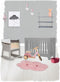 Nattiot - Nimbus Happy Cloud Pink Vloerkleed Voor Kinderkamer - 75 x 115 cm