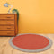 Nattiot - Nolan Roest Rond Vloerkleed/Tapijt Van Gevlochten Wol - Diameter 120cm