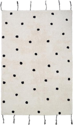 Nattiot - Numi Black Vloerkleed/Tapijt Voor Kinderkamer - Afmetingen 100 x 150 cm