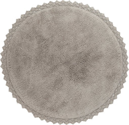 Nattiot - Perla Grey Rond Vloerkleed Voor Kinderkamer - Tapijt ∅ 110 cm