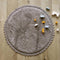 Nattiot - Perla Grey Rond Vloerkleed Voor Kinderkamer - Tapijt ∅ 110 cm