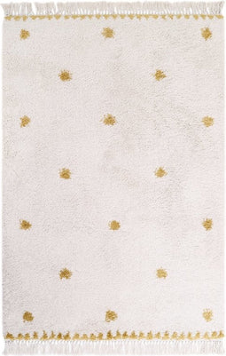 Nattiot - Wooly Lemon Medium Vloerkleed Voor Kinderkamer - Tapijt 120 x 170 cm