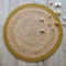 Nattiot - Yhuki Mango Jute Small Rond Vloerkleed/Tapijt - Diameter 110cm