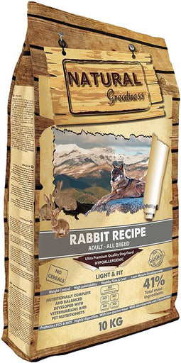 Natural Greatness - Rabbit Light & Fit Recipe Hondenvoer