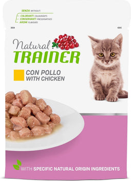 Natural Trainer - Kat Kitten Junior Chicken Pouch 12 x 85 gram