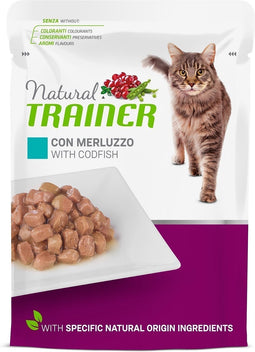 Natural Trainer - Kat Sterilised Codfish Pouch 12 x 85 gram