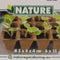 Nature - Biopottrays 4x4x5cm - 6x15st - stekpotje - biologisch afbreekbaar