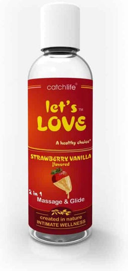 NATURE BODY - LET'S LOVE MASSAGE GLIDE STRAWBERRY-VANILLA 100ML