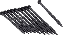 Nature - Grondpennen (10 st.) - H20cm - Zwart - voor borderranden op rol