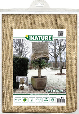Nature - Jute afdekhoes - 1m x Ø75cm - Natuurlijke winterbescherming