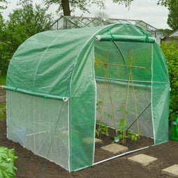 Nature - Kas - Tuintunnel met bodemframe - H200 x 200 x 200cm - Groen