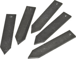 Nature Leistenen Plantenetiketten - Kweekbenodigdheden - 15x3 cm Grijs 5 stuks