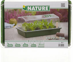 Nature - Mini-kweekbak (met ventilatie) - H18 x 37,5 x 24cm - groen - kweken