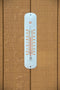 Nature - Muurthermometer metaal wit 30x6,5x1 cm