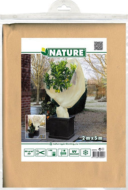 Nature plantenhoes XL - 5 x 2 meter - beige - anti-vorst planten beschermhoes - 500 x 200 cm