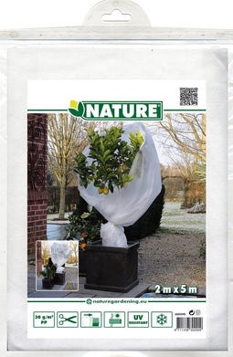 Nature plantenhoes XL - 5 x 2 meter - wit - anti-vorst planten beschermhoes - 500 x 200 cm